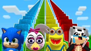 ВЫБЕРИ ПРАВИЛЬНУЮ ЛЕСТНИЦУ В МАЙНКРАФТ СОНИК МИНЬОН СЫНУЛЯ ЕНОТИК ЧИКА ФНАФ 9