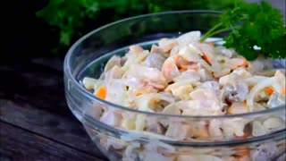 Уж очень вкусный САЛАТ за 5 минут! Всего 3 продукта в составе (Повторное видео)